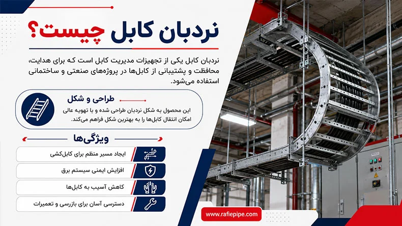 نردبان کابل چیست؟ بررسی ساختار و کاربردهای مهم آن