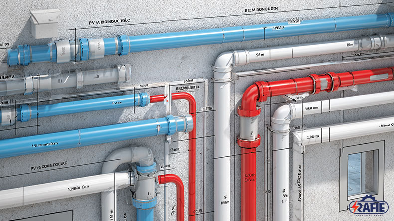 فاصله لوله برق از لوله آب؛ نکته‌ای حیاتی در ایمنی ساختمان