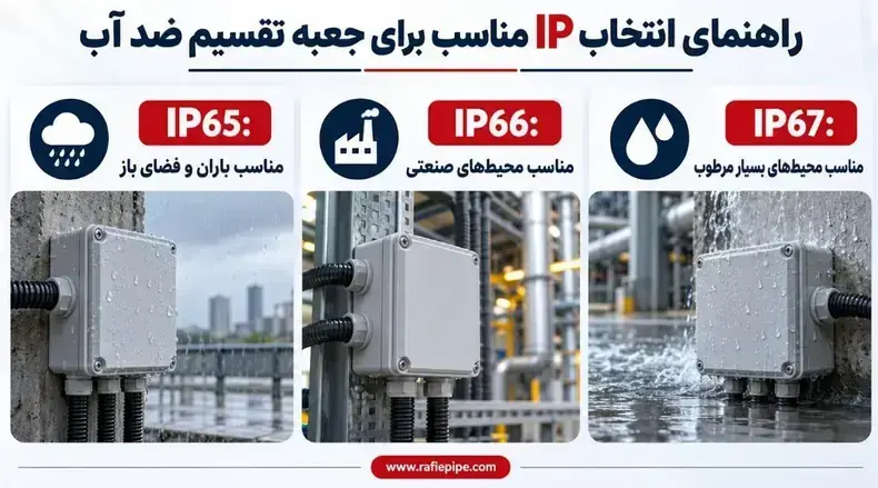 راهنمای انتخاب جعبه تقسیم ضد آب بر اساس درجه حفاظتی
